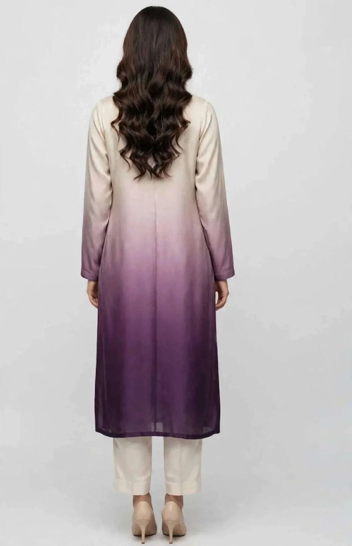 Twilight Ombre 2-Piece Silk Suit